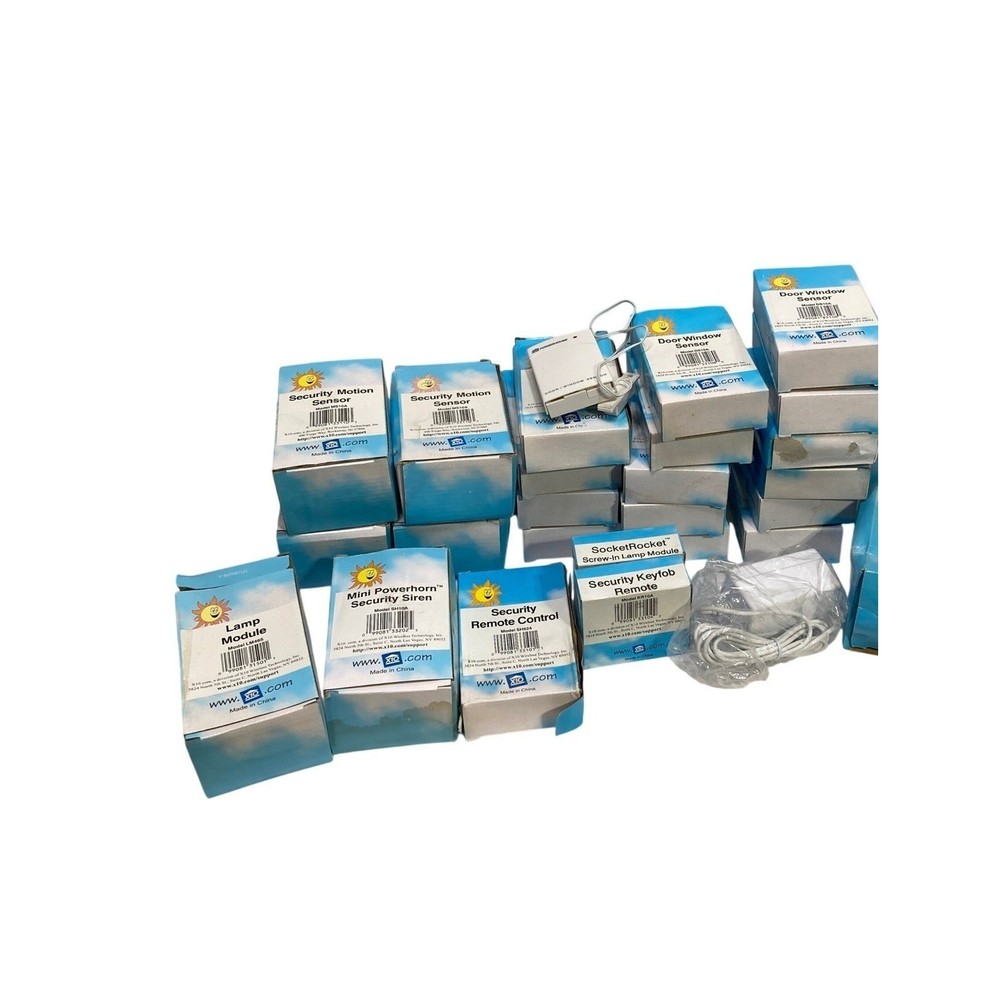 X10 Wireless Home Security System Bundle Sensors Modules Lot 25 pcs READ