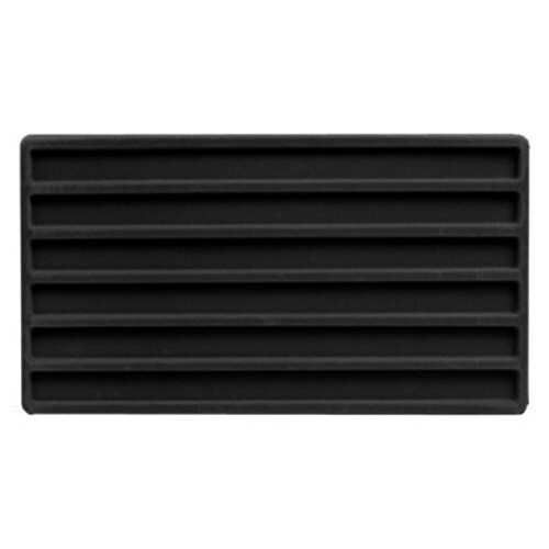 Black Necklace Chain Black 6 Slot Liner Display Stackable Plastic Tray