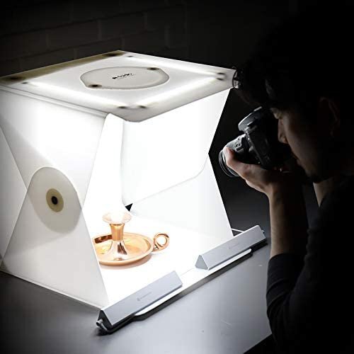 Foldio3 Halo-Bar Set (Magnetic Structure Light Stand Dimmable Extra LED...