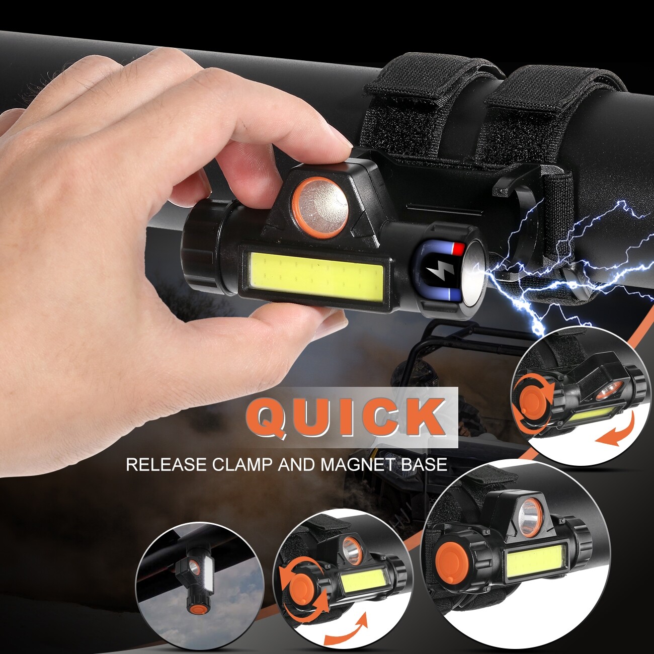 Roll Bar Mount LED Dome Light for Kubota RTV-X1100C X1120/D X1140 X900 XG850