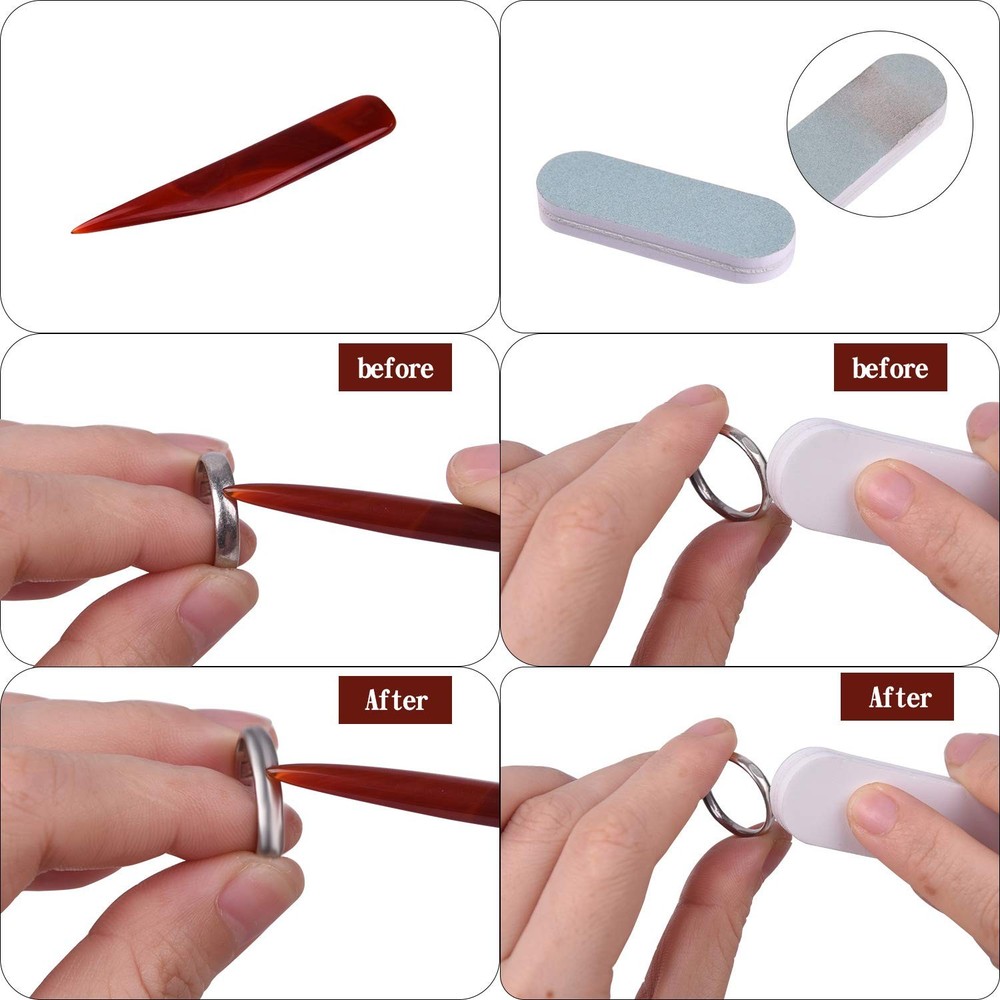 KUUQA Ring Sizer Measuring Tool Set Includes Gauge, 21Pcs, 3