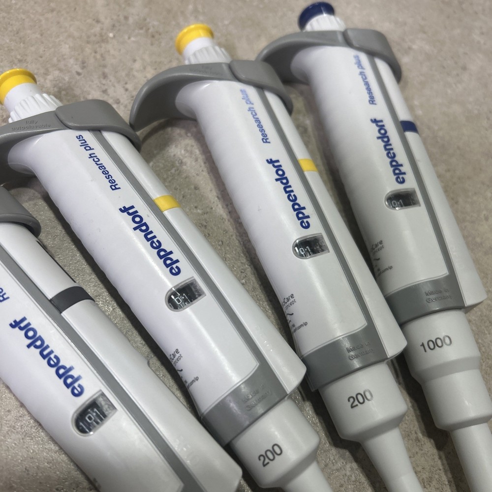 Set Eppendorf Research Plus Single Channel Pipetman Pipettes
