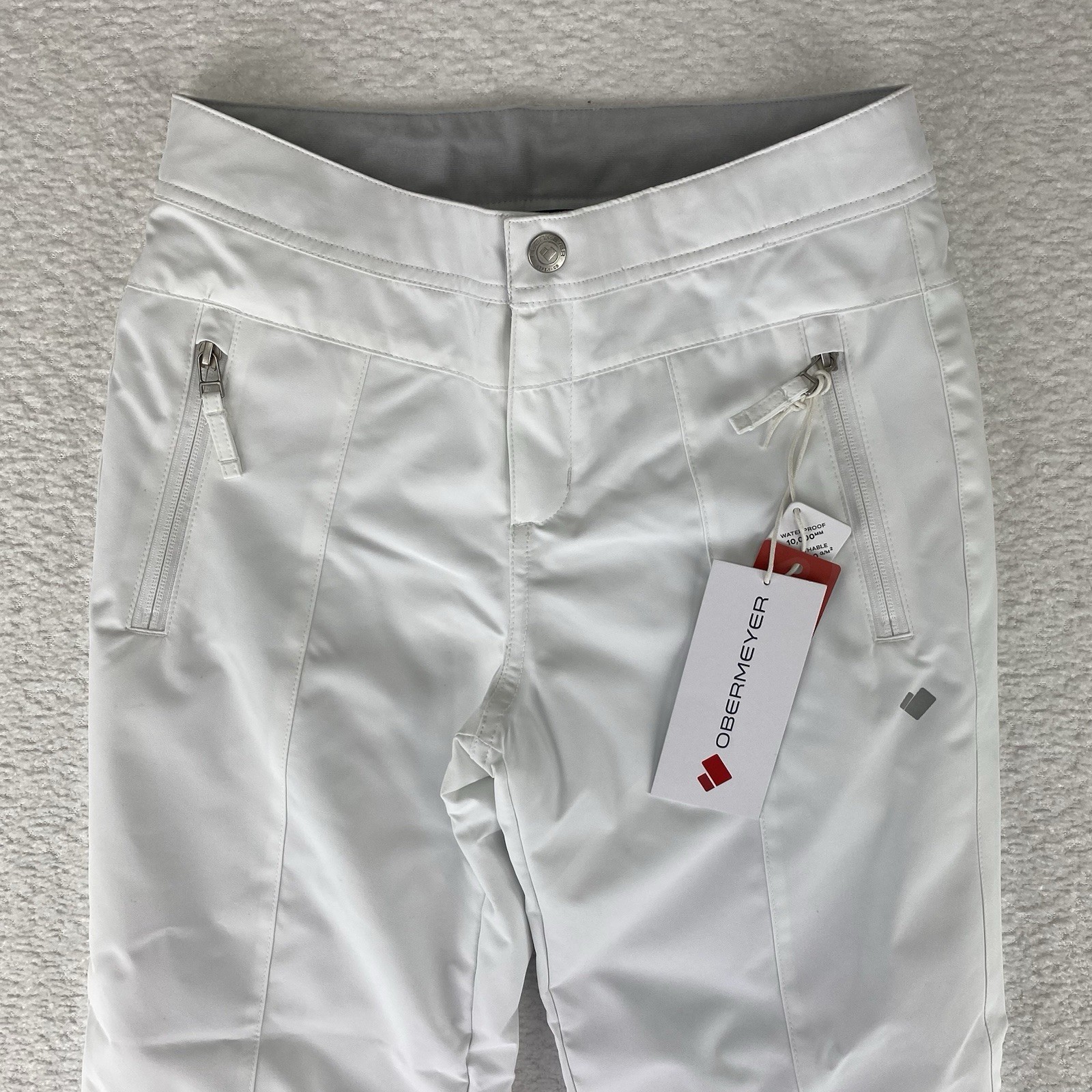 Obermeyer Snow Ski Brooke Pants Teen Girls Size Medium White Skiing Snowboard