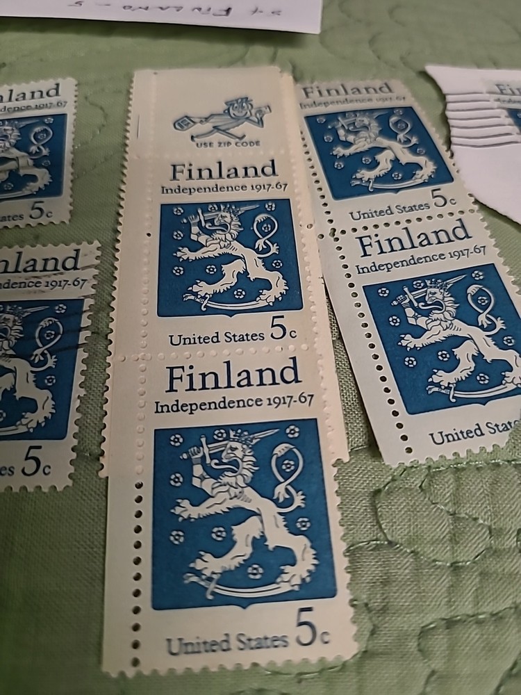 12 Stamps Finland (ENVELOPE 29)