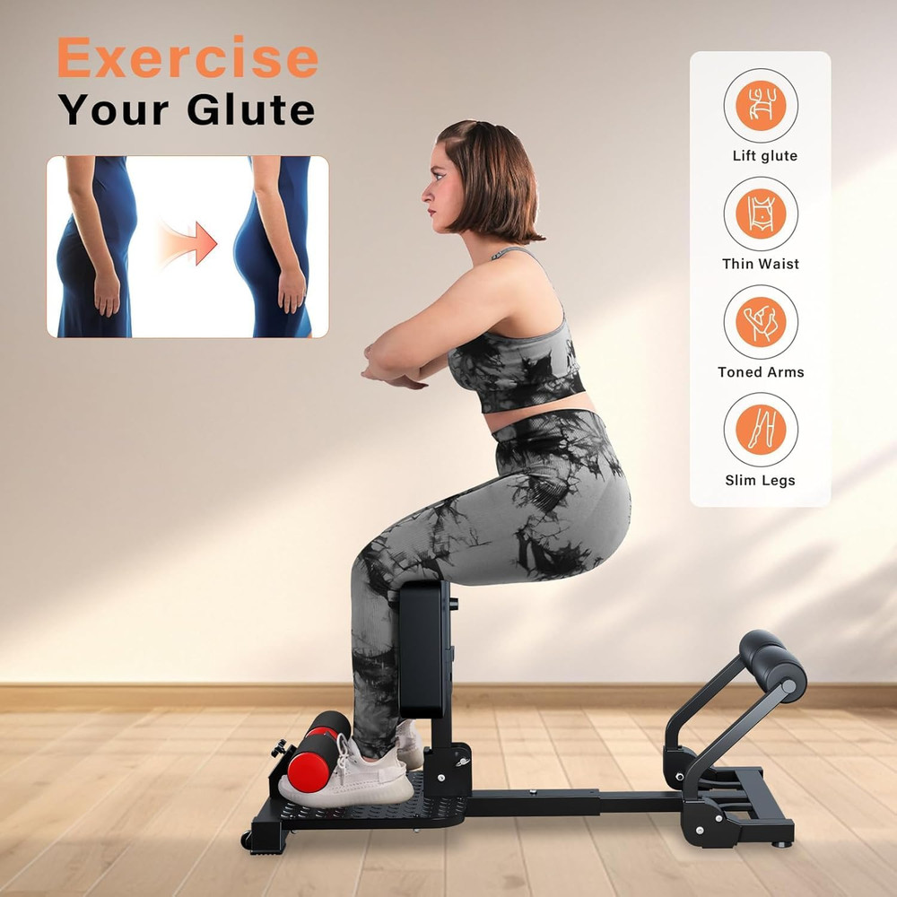 Squat Machine, Sissy Squat Machine Home for Deep Sissy Squats, Ab Workout Equipm