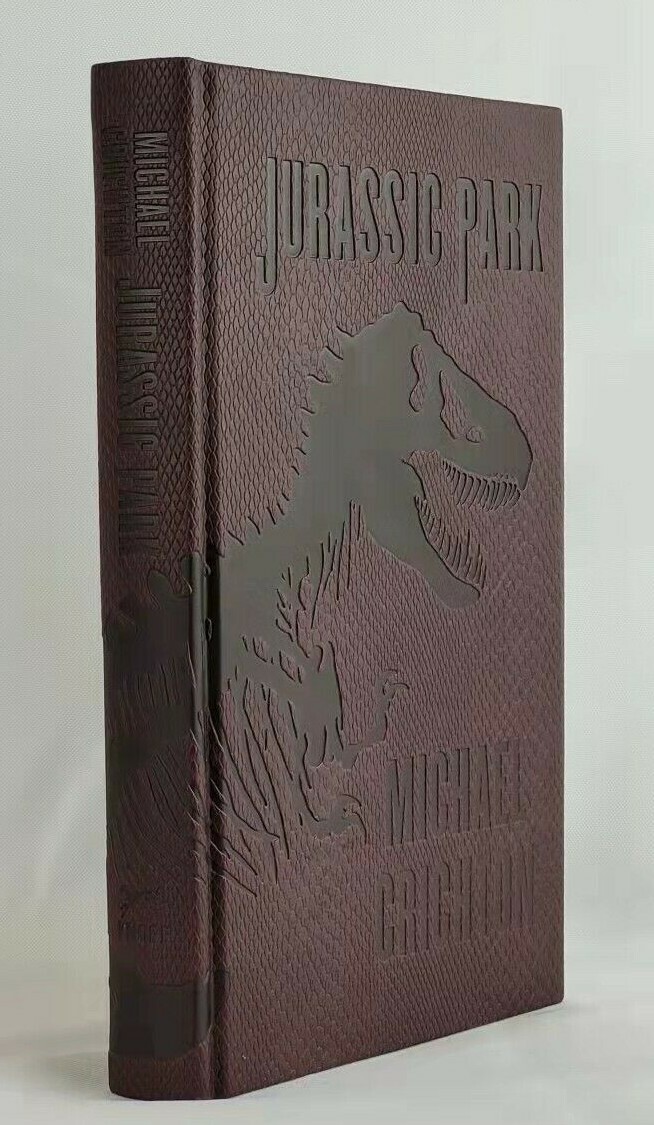Jurassic Park by Michael Crichton leather bound hardcover book