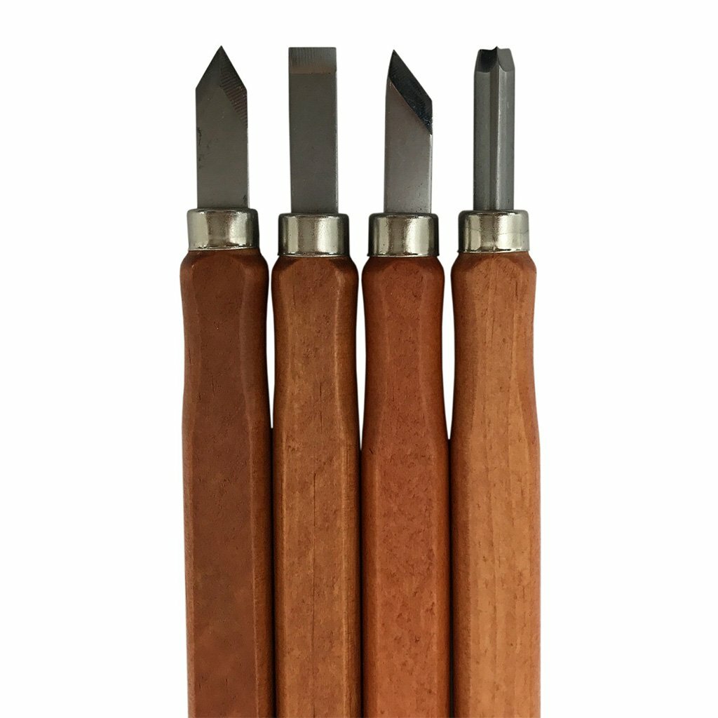 Premium 12-Piece Wood Carving Tools Kit, High-Carbon Steel, Ergonomic Handles