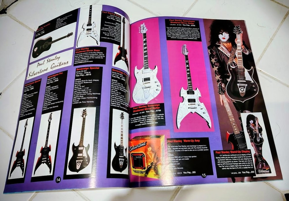 SUPER-RARE! KISS Museum Summer 2004 Catalog! EX+ Ace Frehley Gene Simmons