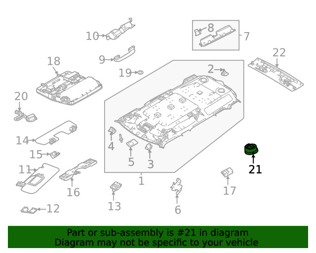 Genuine Land-Rover Navigation Microphone LR129342