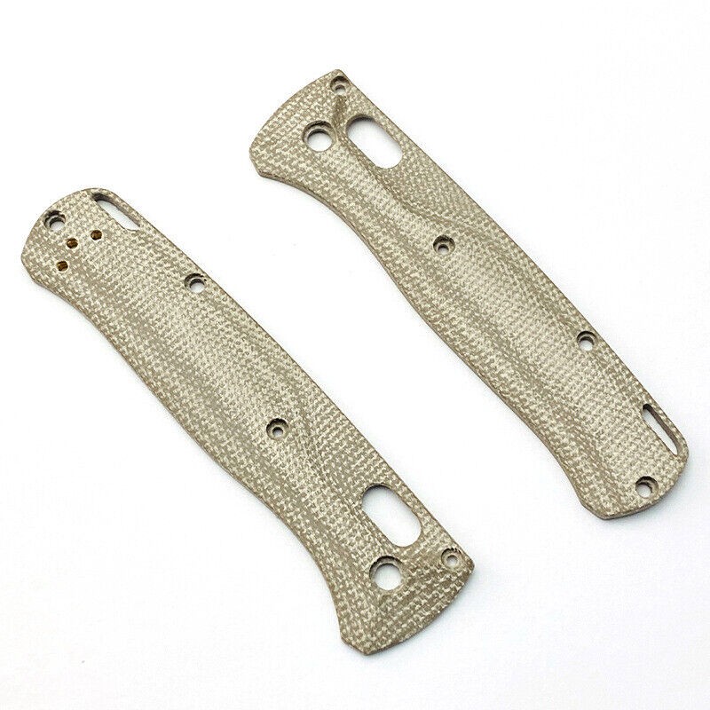 2PCS Custom Handle Patch Micarta Material Scales For Benchmade Bugout 535 Knife