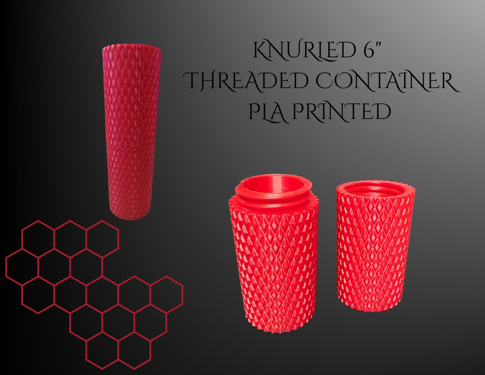 3D PRINTED THREADED STASH CONTAINER (EDC-STASH-MONEY-TECH)