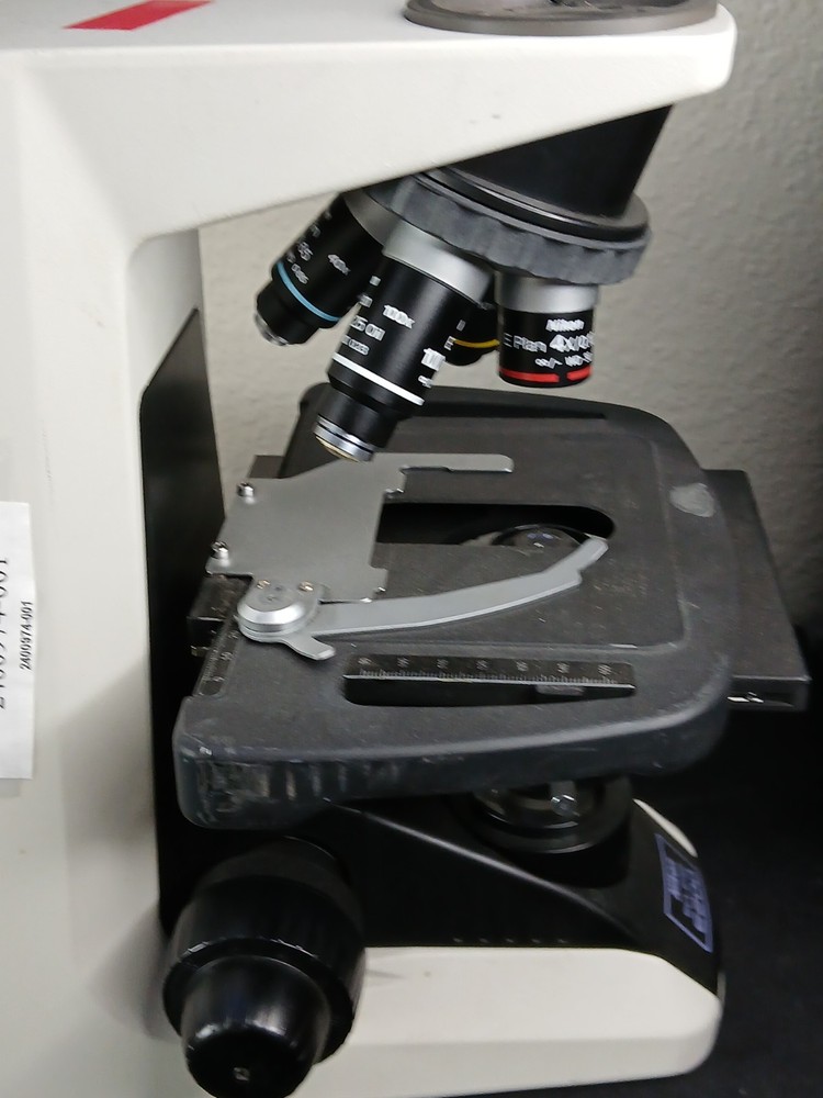 (2) Nikon Eclipse E200 Microscopes & E Plan 4 10 40 100X Oil Sets (No Heads)