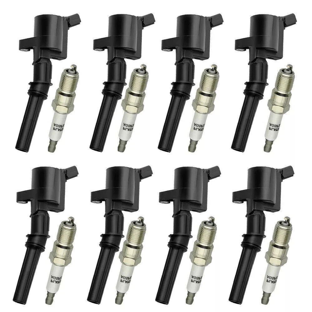 8Set OEM Motorcraft Ignition Coil DG508 &Spark Plug SP479 For Ford F150 4.6 5.4L