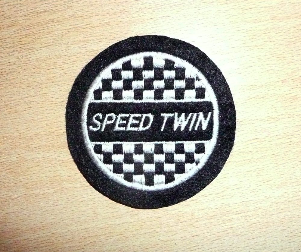 CLASSIC  SPEED TWIN EMBROIDERED MOTORCYCLE PATCH