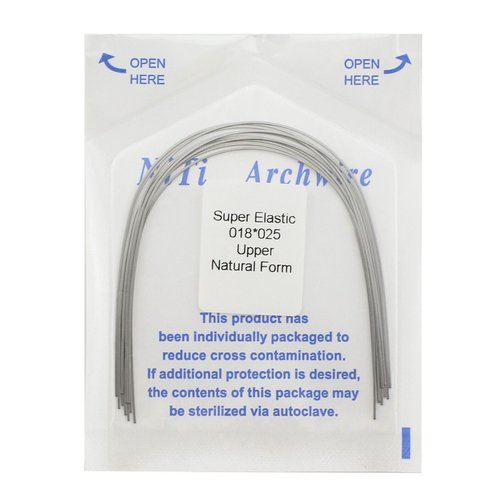 10 pcs/Pack Dental Orthodontic Super Elastic Niti Arch Wire Rectangular Nature