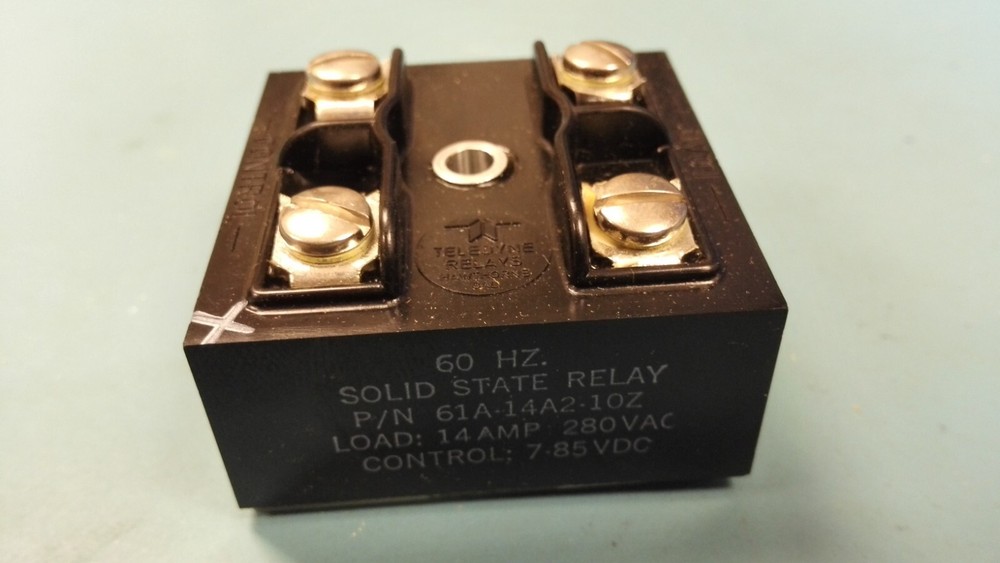 61A-14A2-10Z TELEDYNE RELAY SOLID STATE 14A, 280 VAC CONTROL 7-85VDC