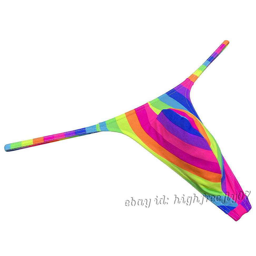 Men Slim Pouch Thong Underwear Strap Bikini Underpants Minimum Coverage G-String