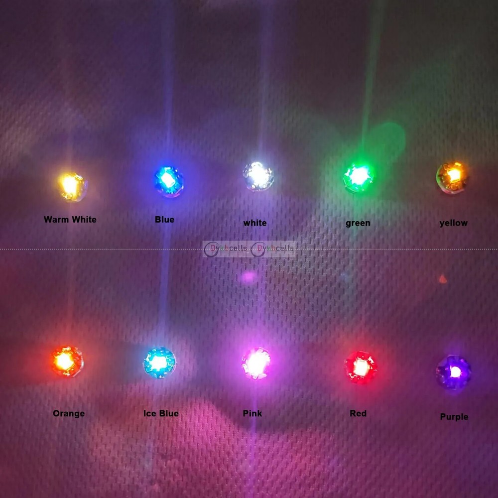 3pcs Single/Dual Wireless LED Model Light key Switch Control Led Lamp DIY LEGO