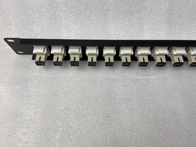 16 port SC MM OM1/OM2 In Line Keystone Coupler Patch Panel 19"