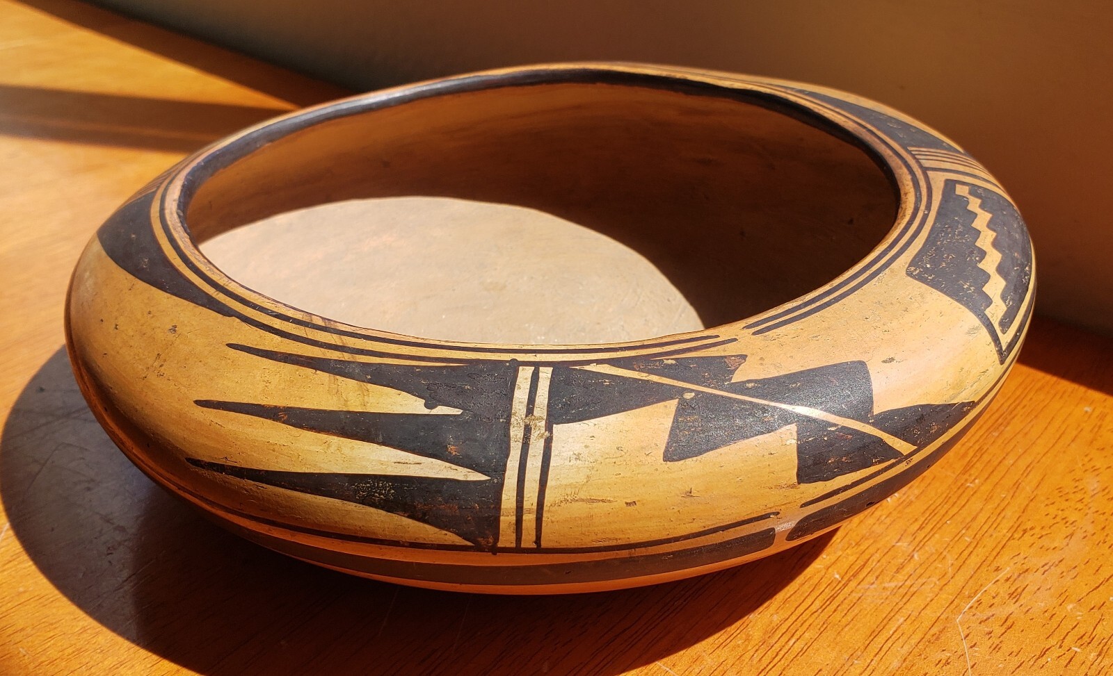 Antique Hopi Pottery Bowl Native American Indian Pot