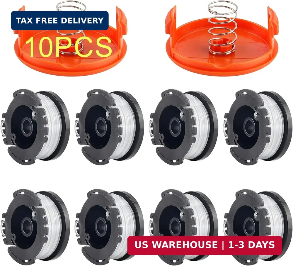 10 Pack Weed Eater String Compatible with Black+Decker, AF-100 0.065" Weed Wacke