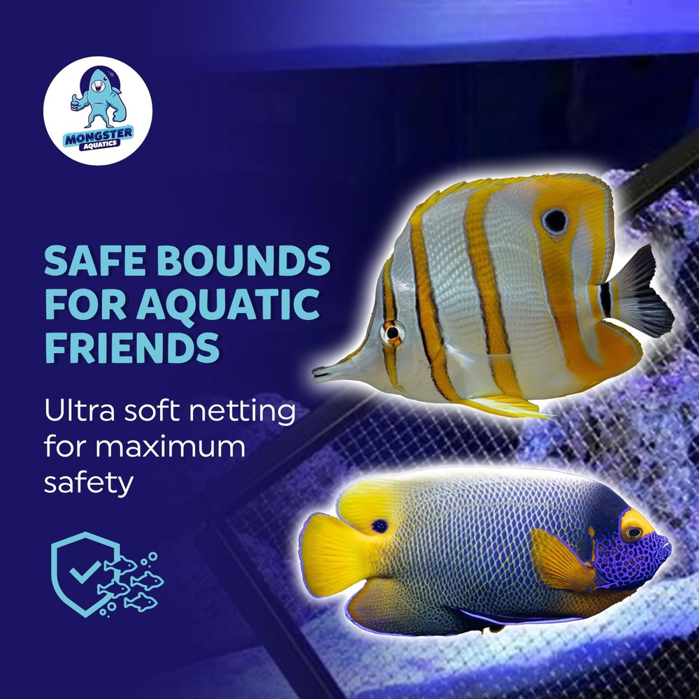 Clear Mesh Netting Material - 4'x5' - Plastic Mesh Screen Netting for Fish Aq...