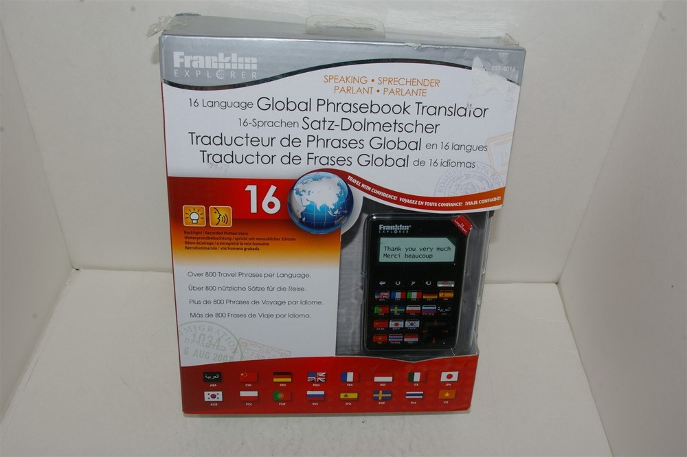 Franklin Explorer EST-4016 16 Language Phrasebook Translator Electronic 2009