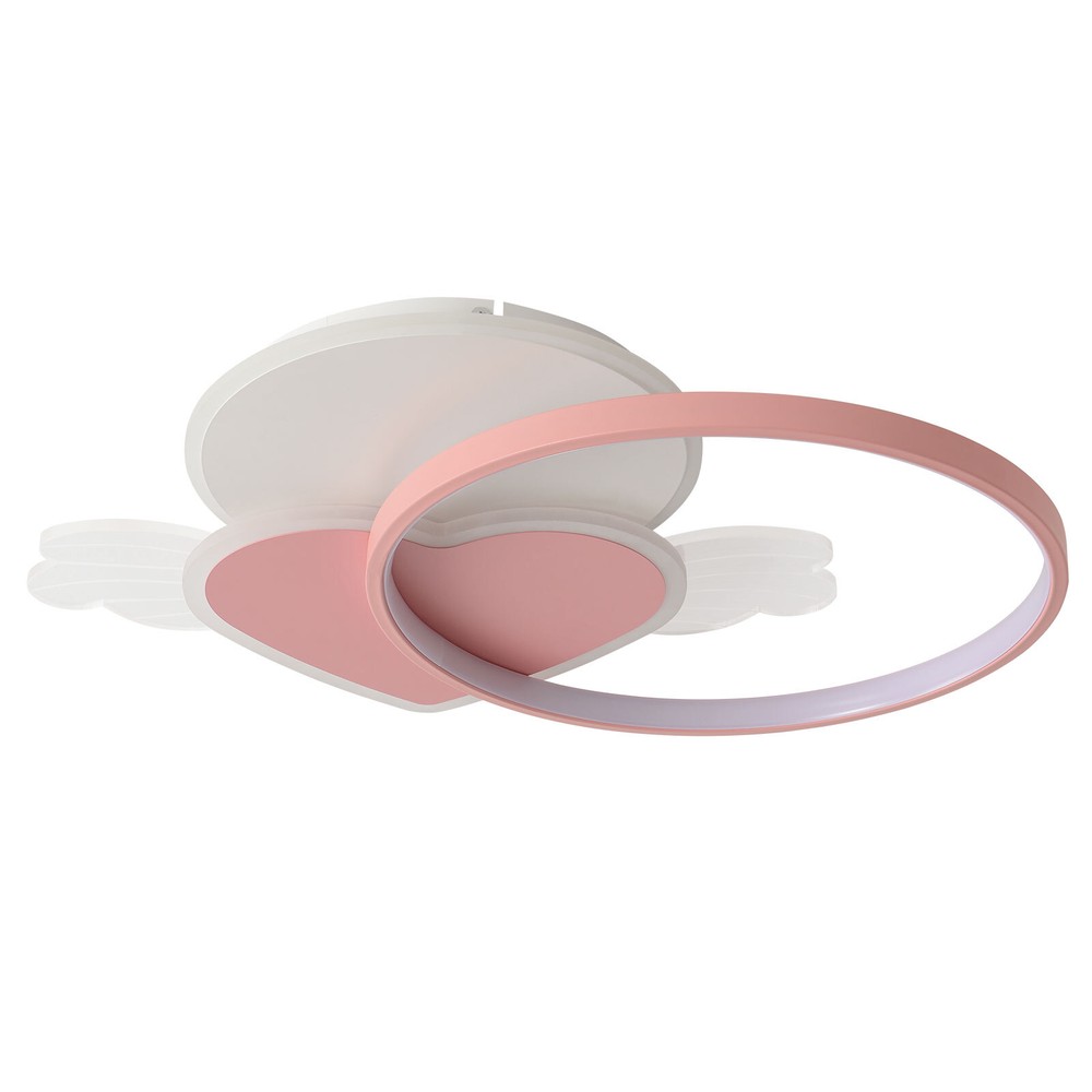 Dimmable LED Round Ceiling Light Flush Mount Fixture Remote Control 40W