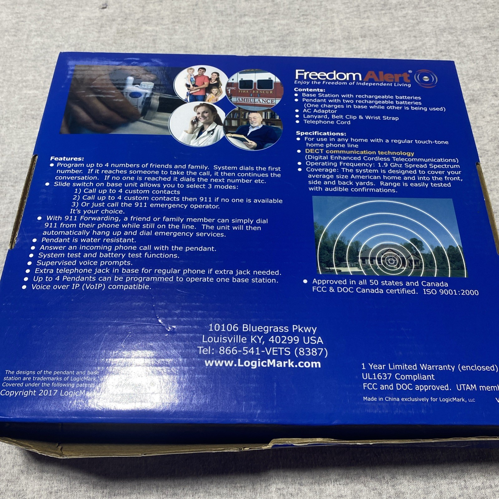 LogicMark Freedom Alert Personal Emergency Response System 35511 Living Assist