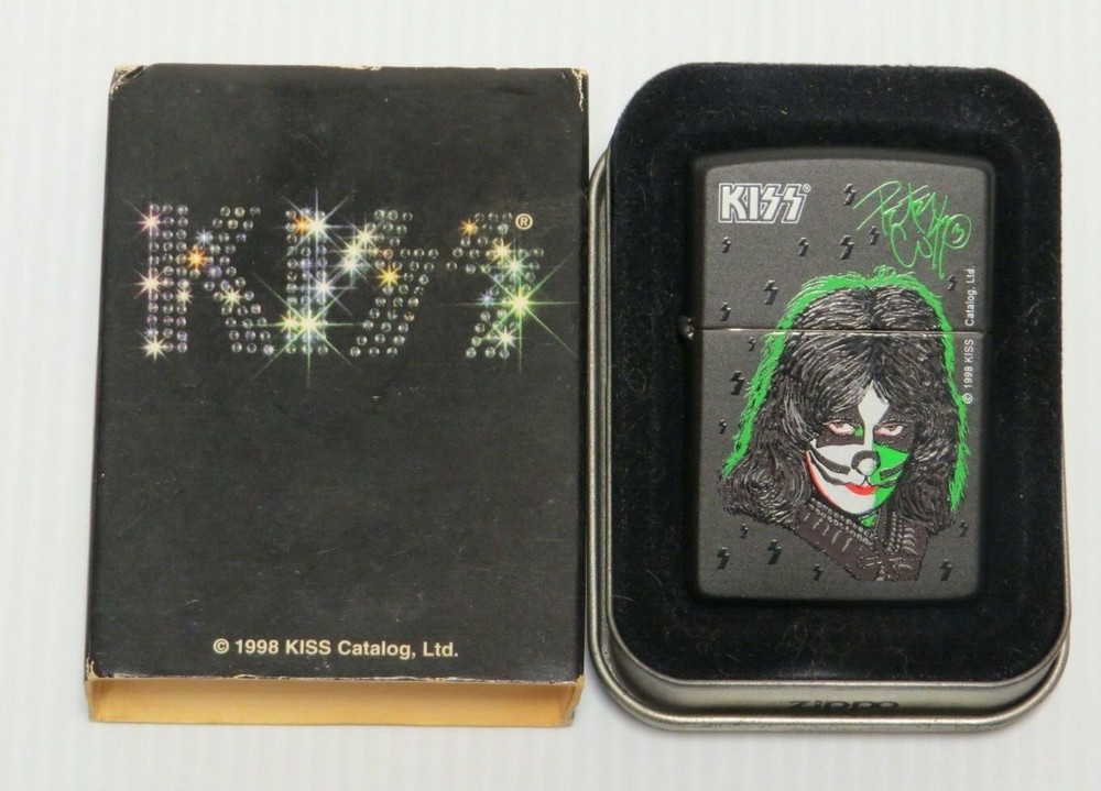 KISS PETER CRISS ZIPPO LIGHTER UNUSED IN BOX