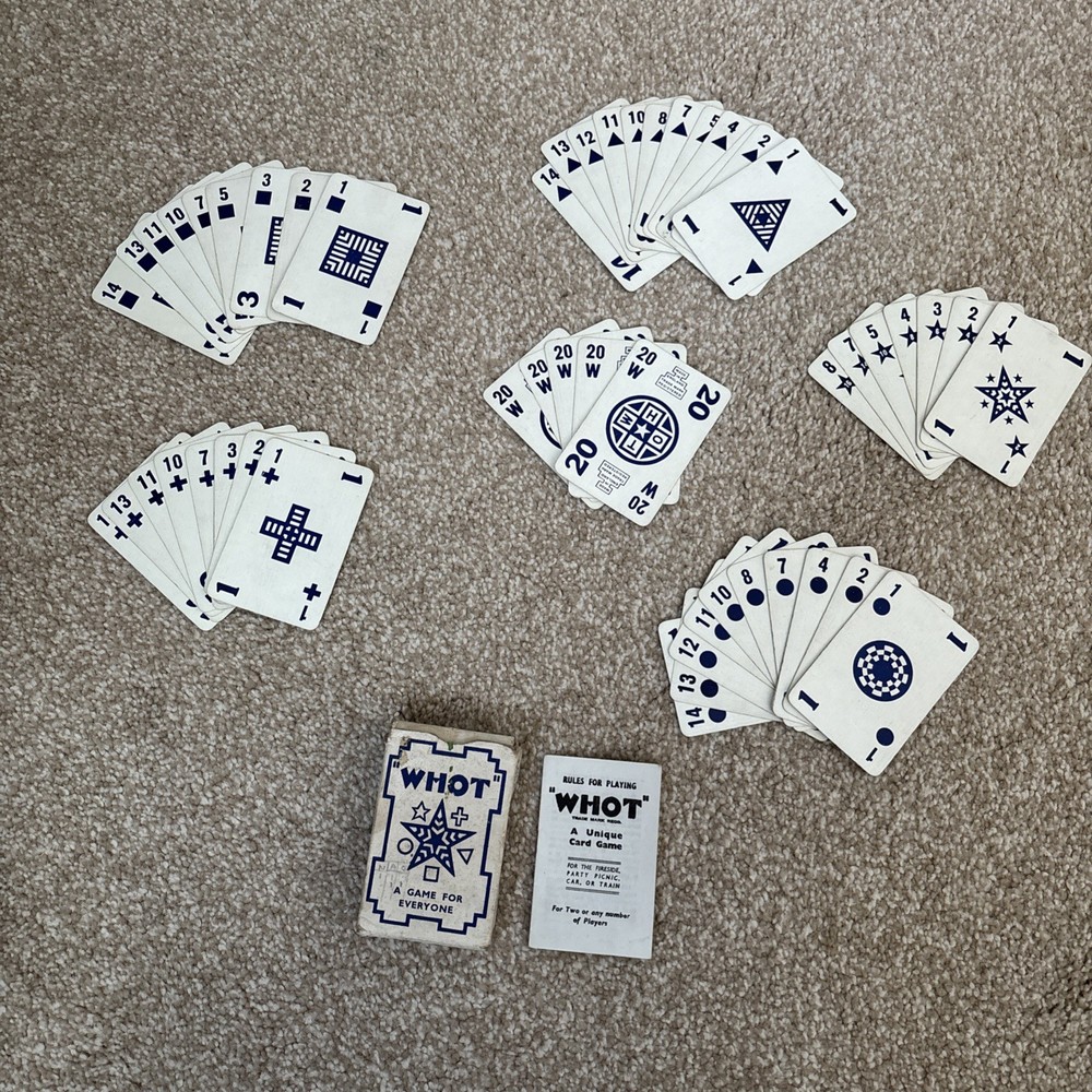 HM FORCES NAAFI EDITION 1930'S Whot Card Game With play Instructions WW2