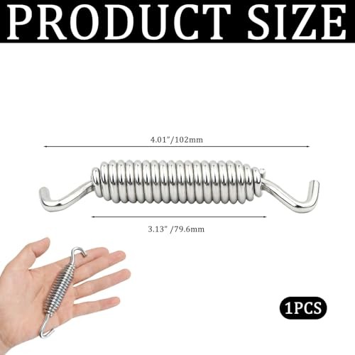 Kickstand Spring for Harley Replacement Jiffy Stand Spring for '91-'98 Silver