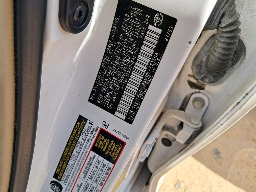 CAMRY 2012 Glove Box 4765849