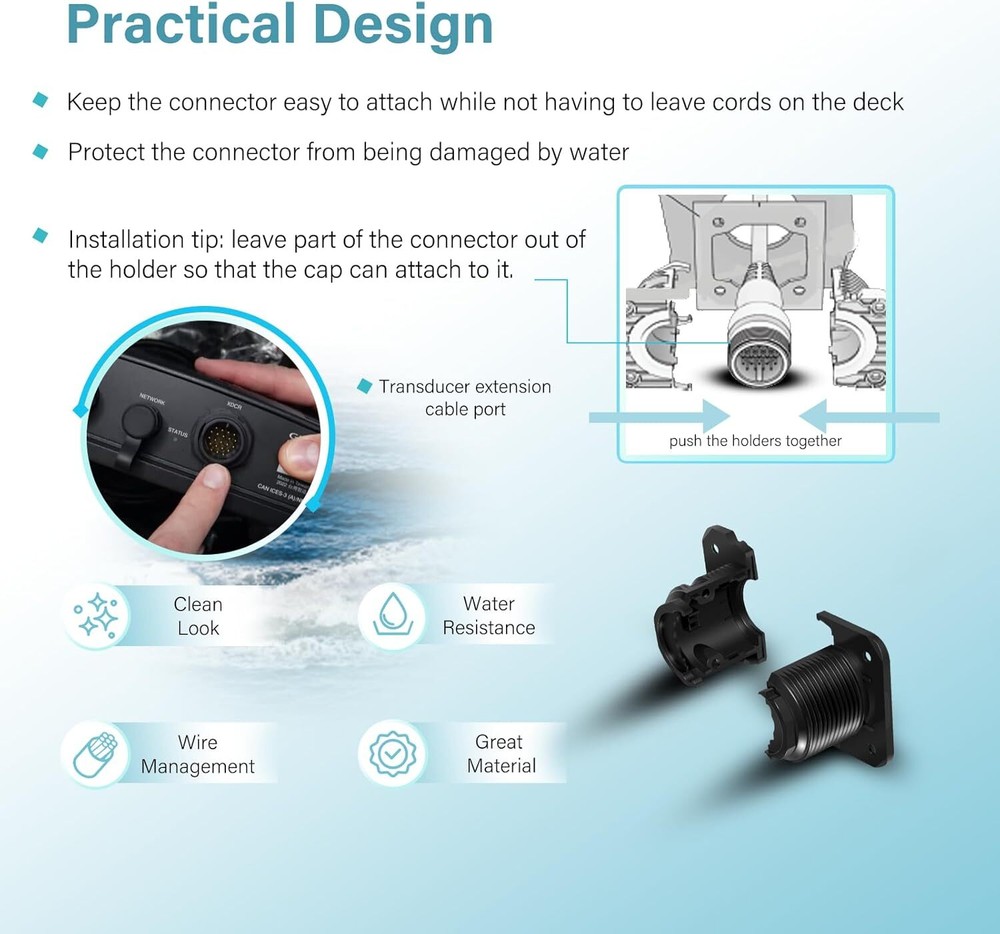 for LiveScope™ Bulkhead Connector Kit | Fish Finder Sonar System