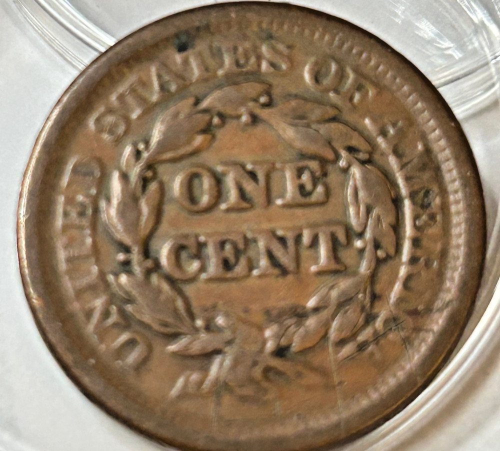 1851 Coronet Head Large Cent, Normal Date, Very Nice Coin!