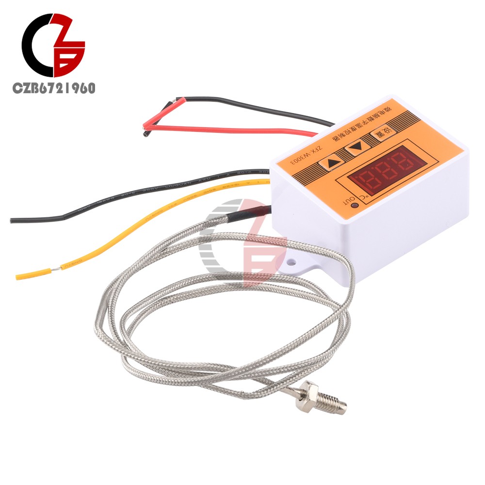 W3003 Digital Smart Temperature Controller Thermostat 1-meters K-type 0-450°C