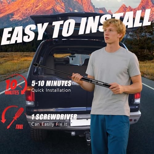 Rear Window Glass Struts Compatible for Ford Excursion Shocks