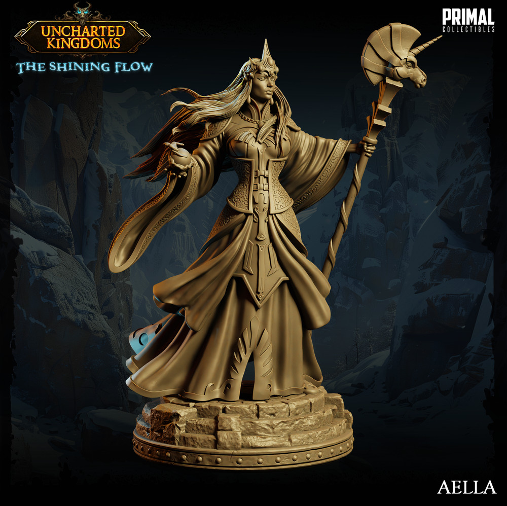D&D Alustriel Sorceress Forgotten Realms Mini 32mm TTRPG