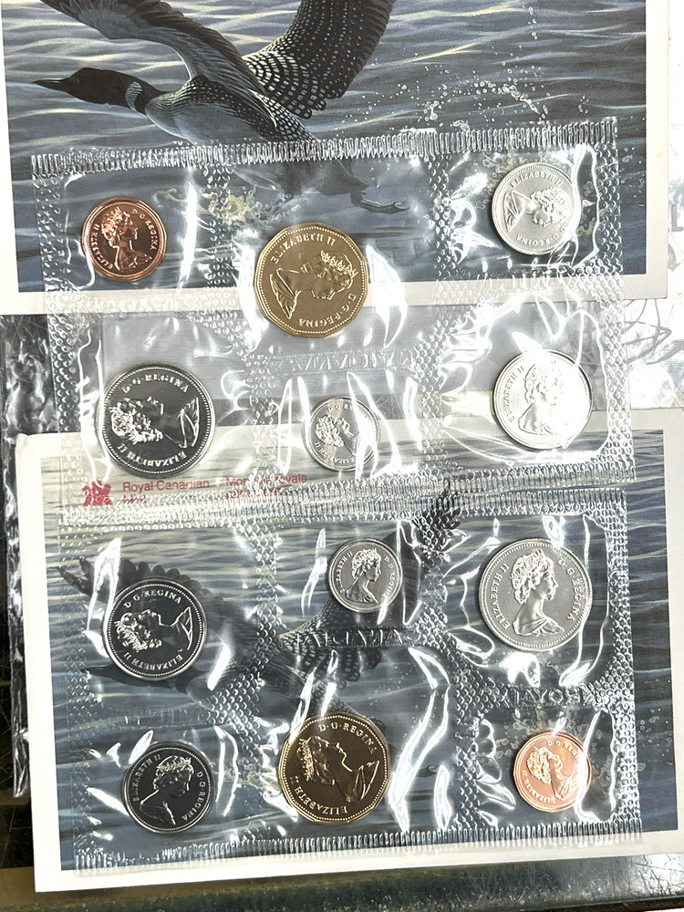 TWO CANADA 1988 UNCIRCULATED ROYAL MINT SETS PROOF LIKE