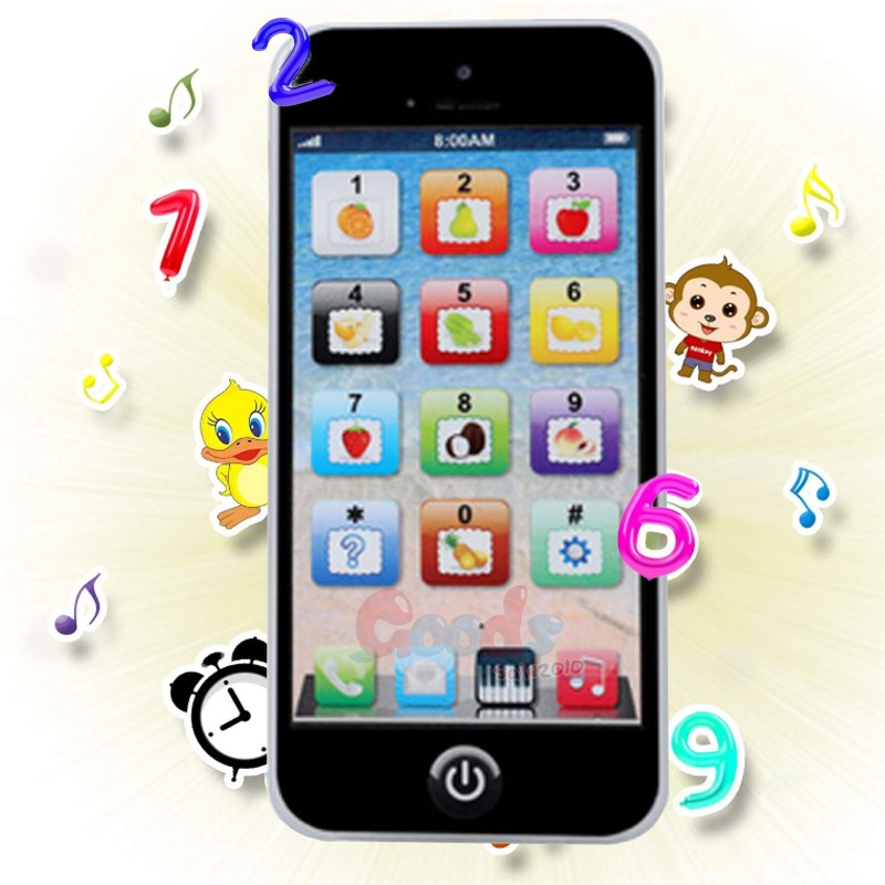 Educational Learning Cell Phone Toy Touch Screen Phone Play Music For Baby Kids