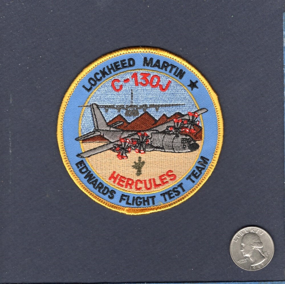 C-130 C-130J HERCULES Edwards AFB Flight Test Team USAF ANG Squadron Patch