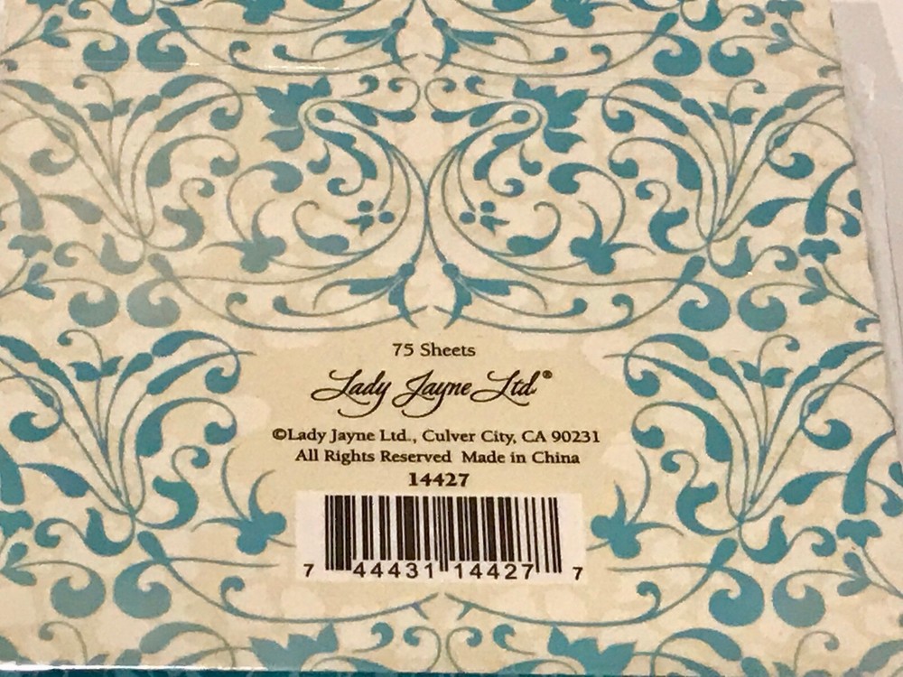LADY JAYNE EMBELLISHED PEACOCK FEATHERS NOTEPAD WITH PEN