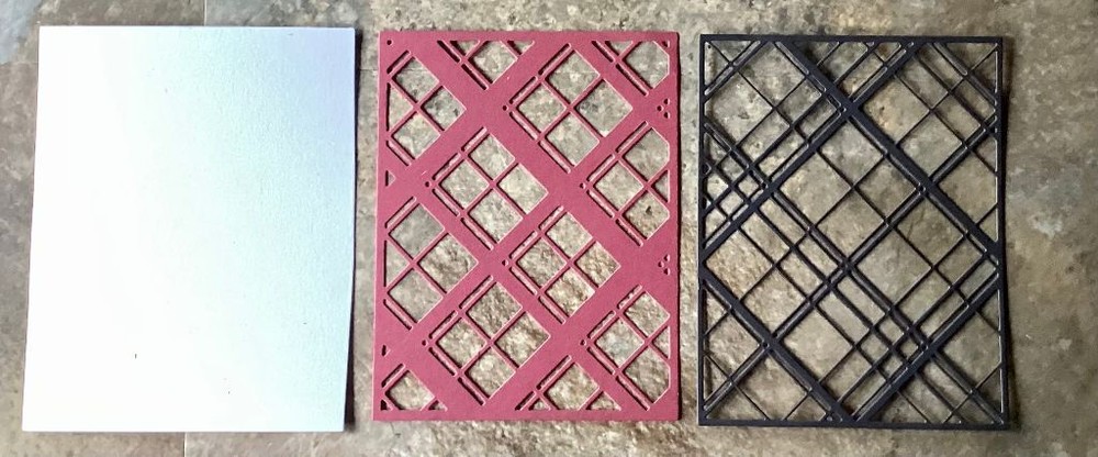 Tim Holtz Die Cuts * Layered Plaid * Four Sets *