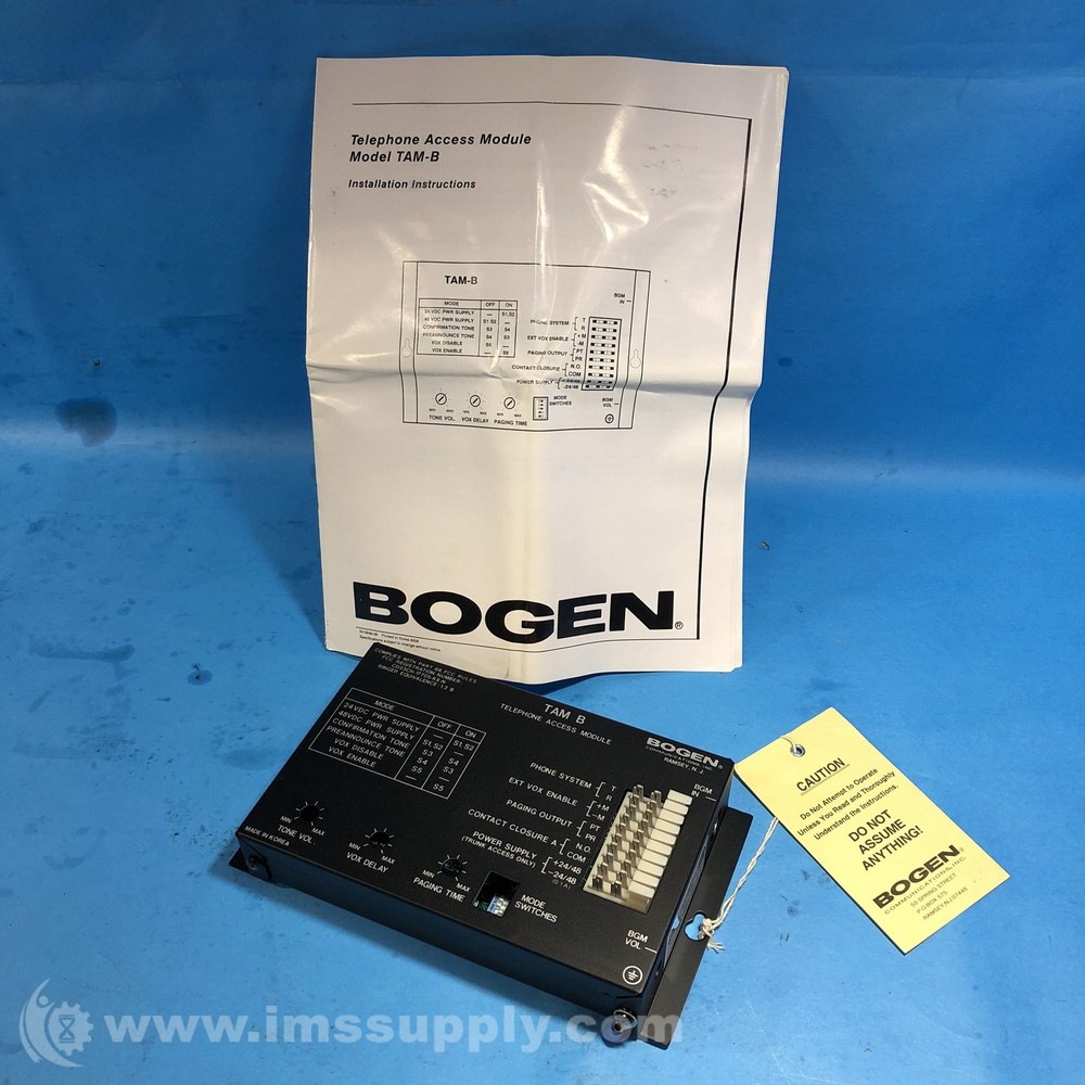 Bogen Communication TAM-B Telephone Access Module FNOB