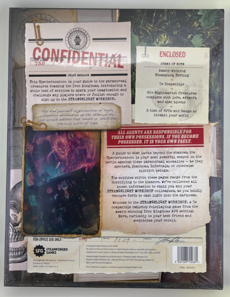 Specternomicon for Strangelight Workshop - 5e Compatible - Steamforged Games