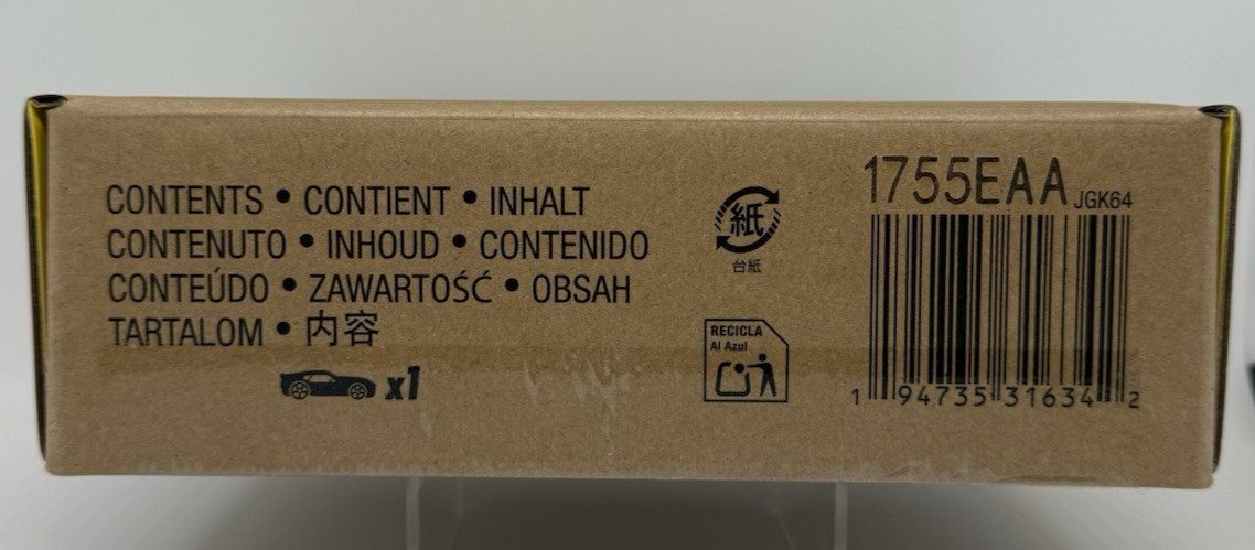 Hot Wheels Daniel Arsham 1973 PORSCHE 911 RSA Yellow 1:64 Mattel Creations JGK64