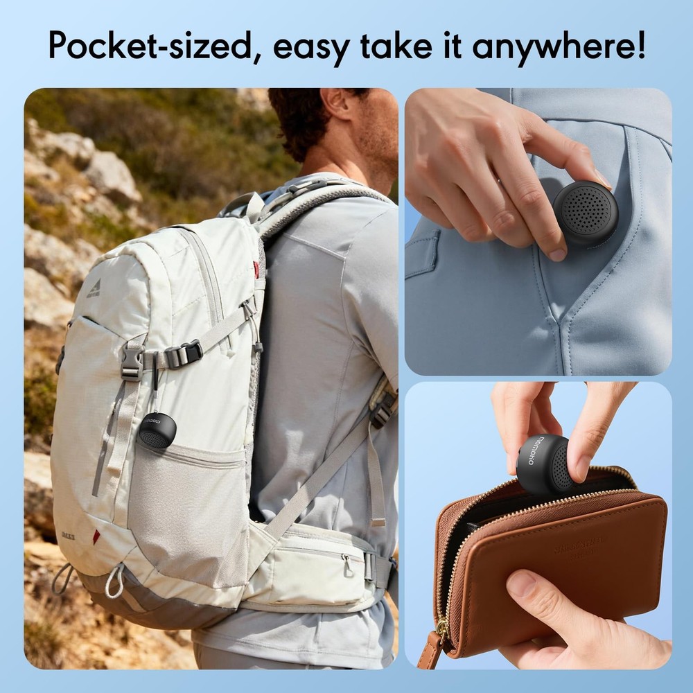 Mini Bluetooth Speaker, Tiny Gifts with TWS Pairing, Small Bluetooth Speaker ...