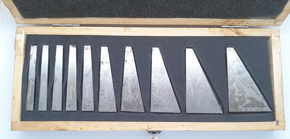 1-30 Degree Precision Ground Durable Angle Block Set With Storage Case