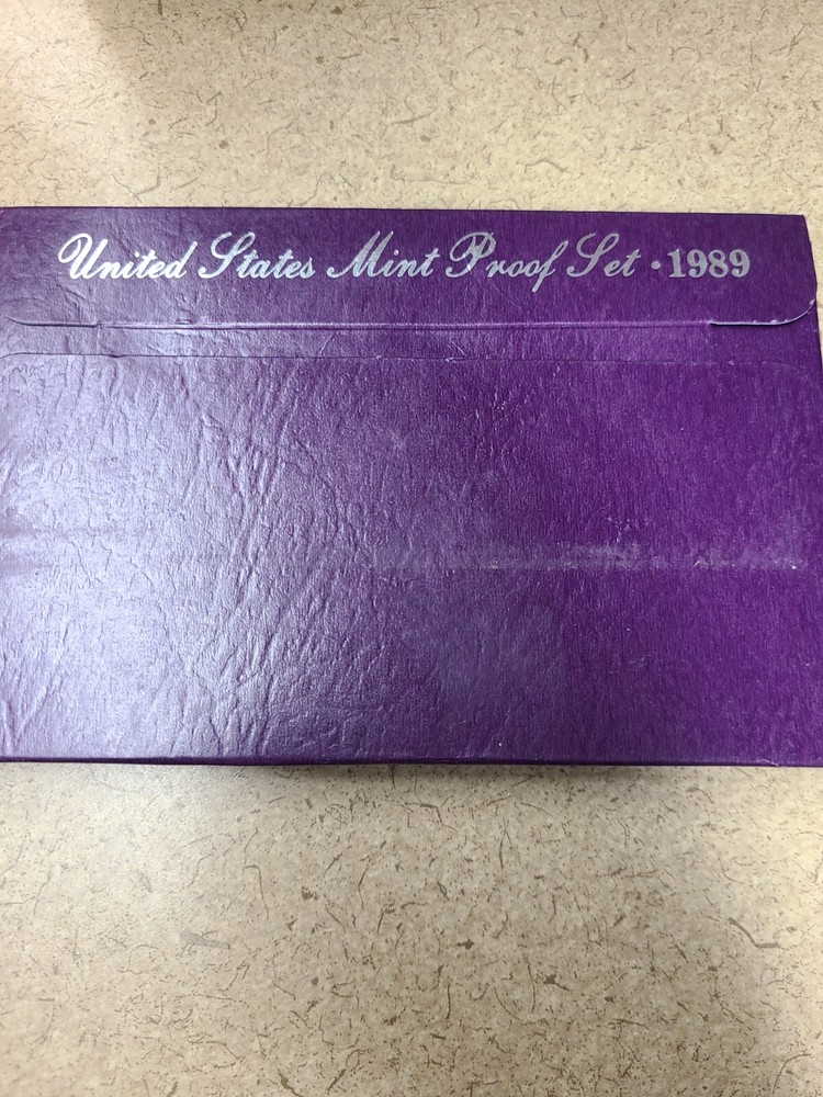 1989 S PROOF Set in Original Box US Mint with COA (5 Coin Set)