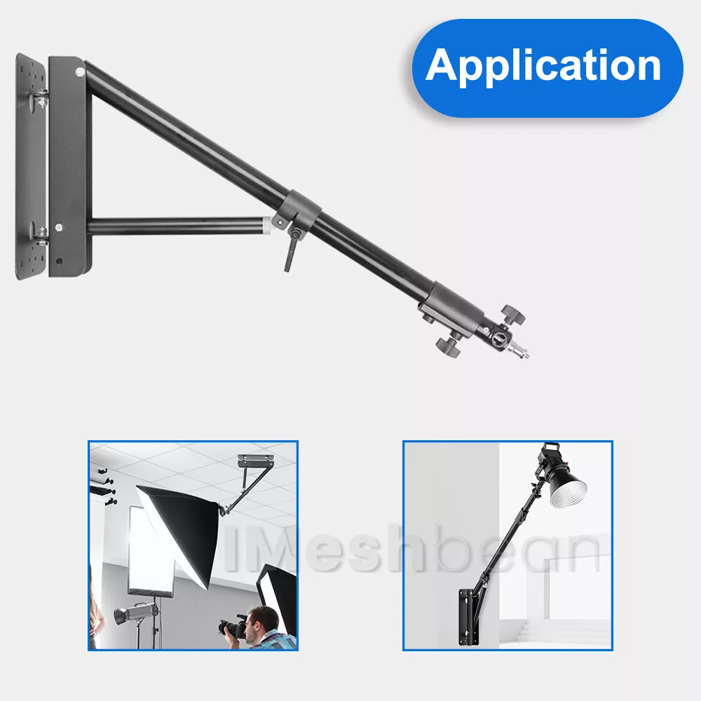 71" Wall Mount Triangle Boom Arm Photography Light Triangle Wall Mount Bracket
